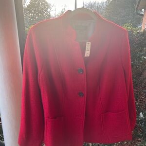 Talbots Vibrant Red Blazer
